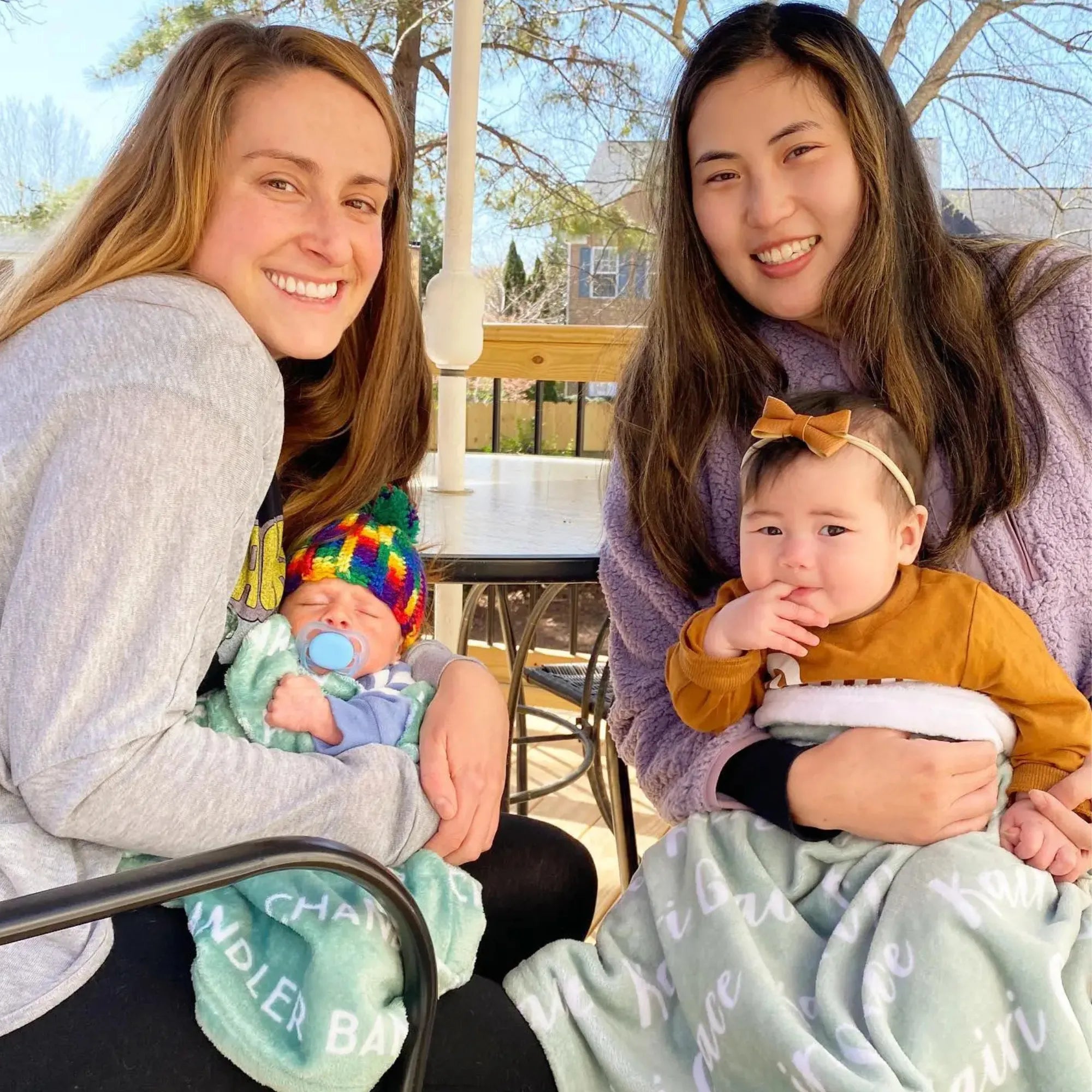 Mon Premier Plaid Personnalisé - Le Souvenir Doux des Premiers Jours au Prénom de Bébé